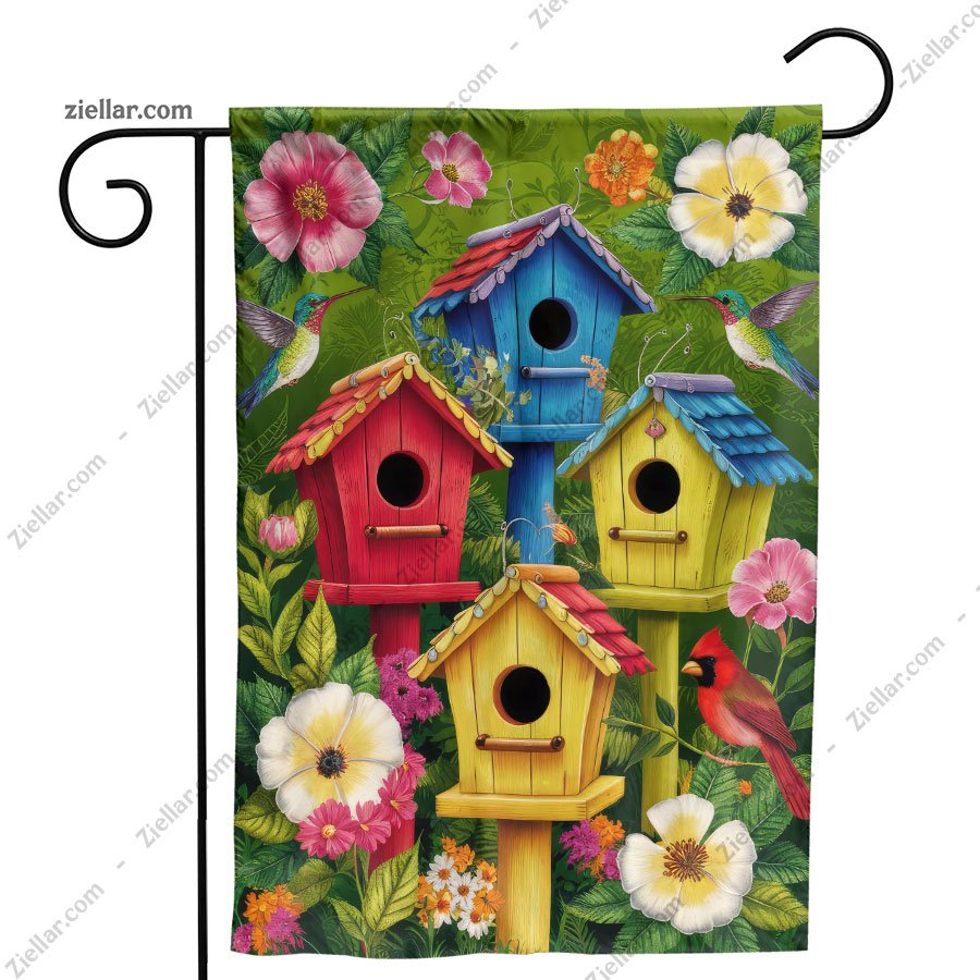 Spring Summer Garden Flag Double Sided Farmhouse Yard Outdoor Decor 12x18