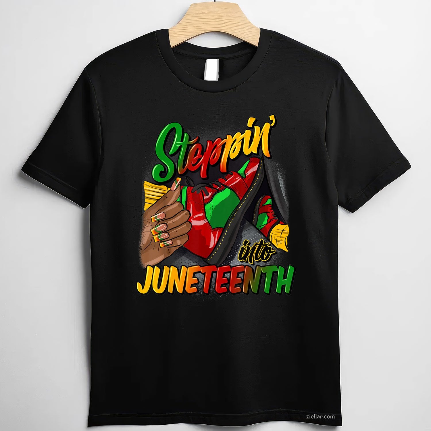 Stepping Into Juneteenth Remembering My Ancestors Girl Women Tee TShirt