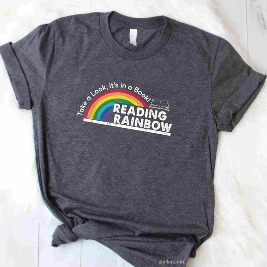 Take A Look It'S In A Book Retro Reading T-Shirt, Vintage Graphic Tee For Book Lovers Adults