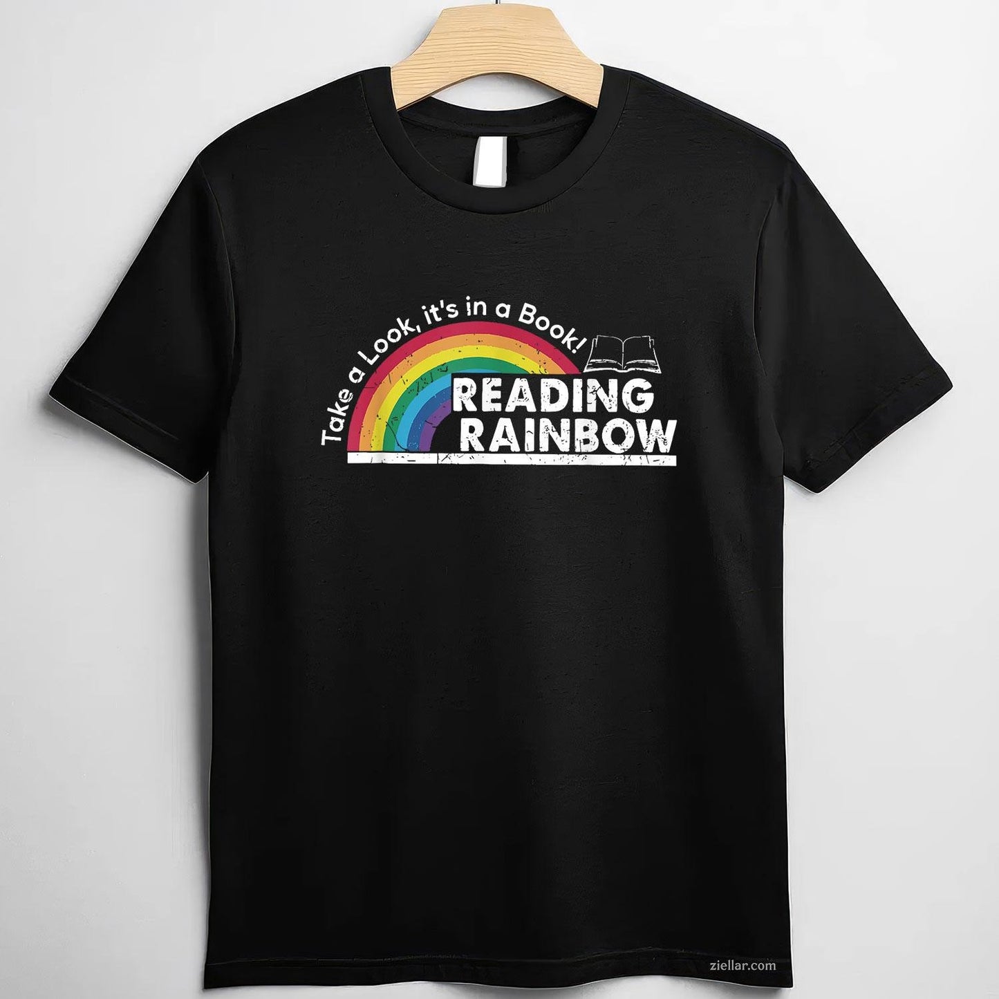 Take A Look It'S In A Book Retro Reading T-Shirt, Vintage Graphic Tee For Book Lovers Adults
