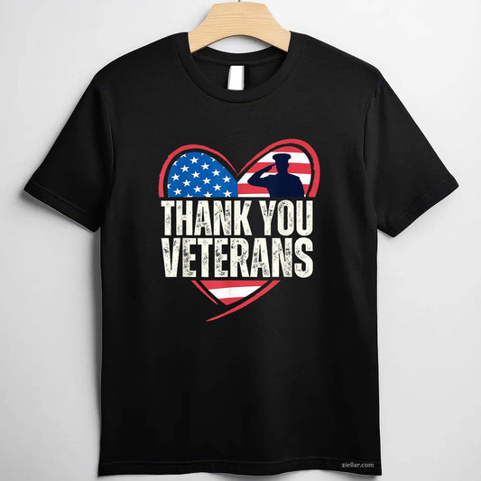 Thank You Veterans Day Memorial Day Partiotic Military Usa T-Shirt And Tee