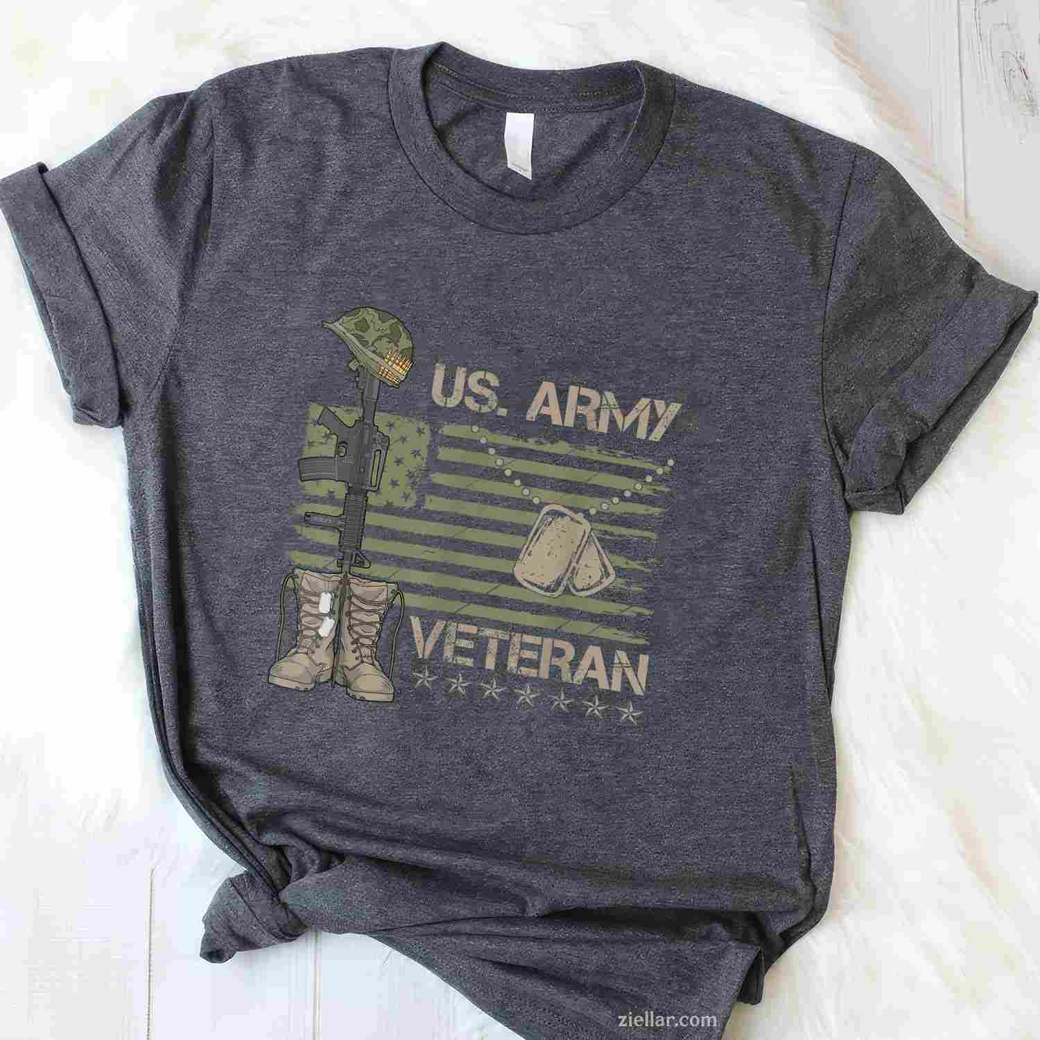 Thank You Veterans Sunflower, Military Veterans Day Tribute T-Shirt And Tee For Adults