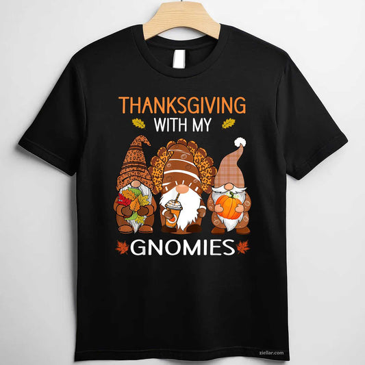 Thanksgiving Women Gnome Fall Leopard Turkey Men Girls Premium T-Shirt And Tee