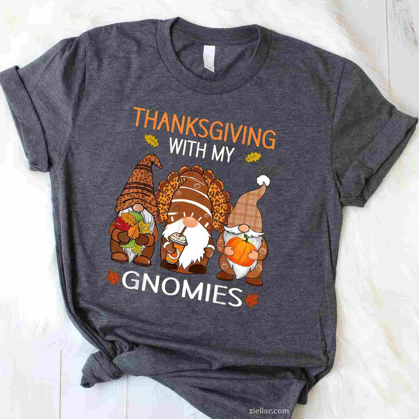 Thanksgiving Women Gnome Fall Leopard Turkey Men Girls Premium T-Shirt And Tee