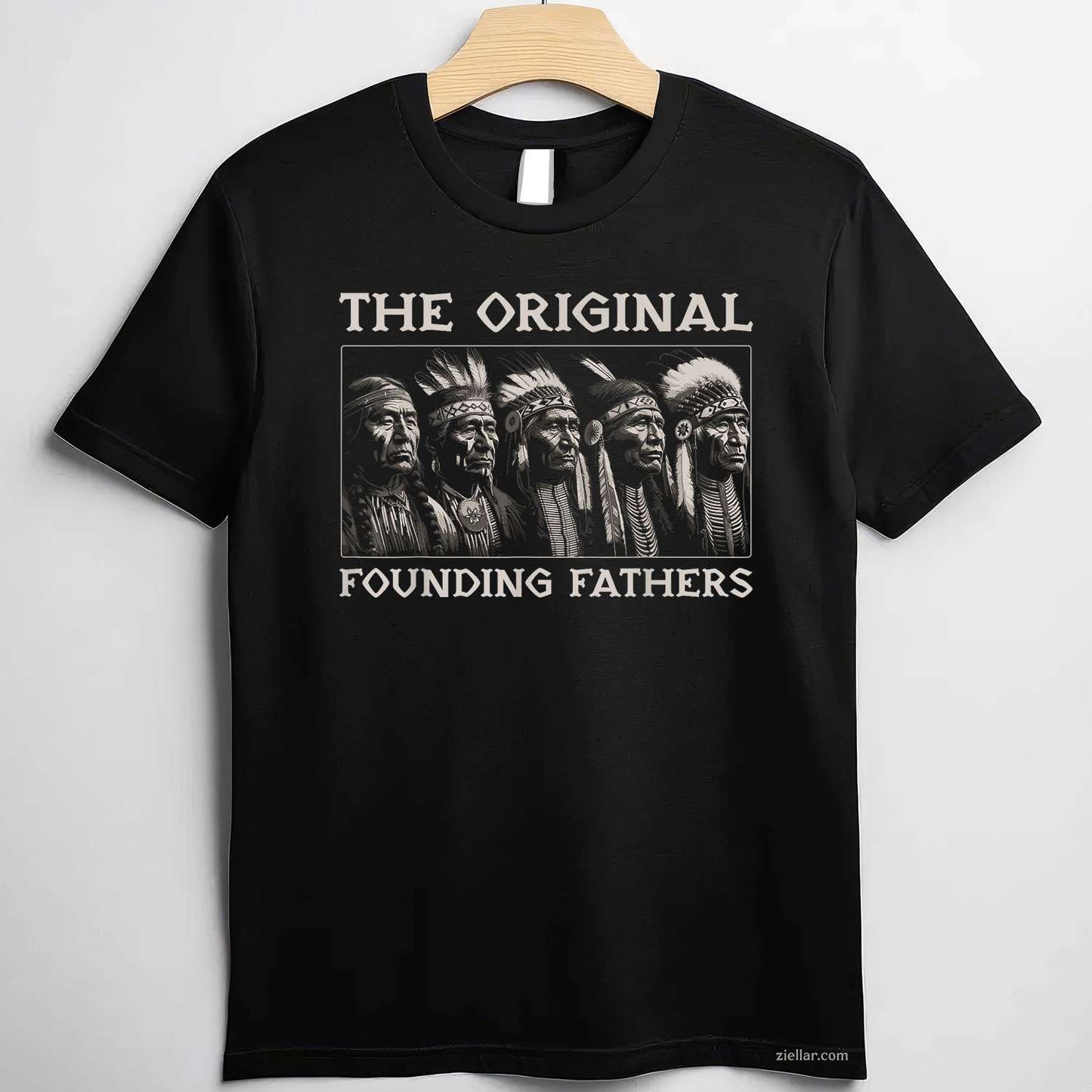 The Original Founding Fathers, A Vintage Native American Indian T-Shirt And Tee For Adults