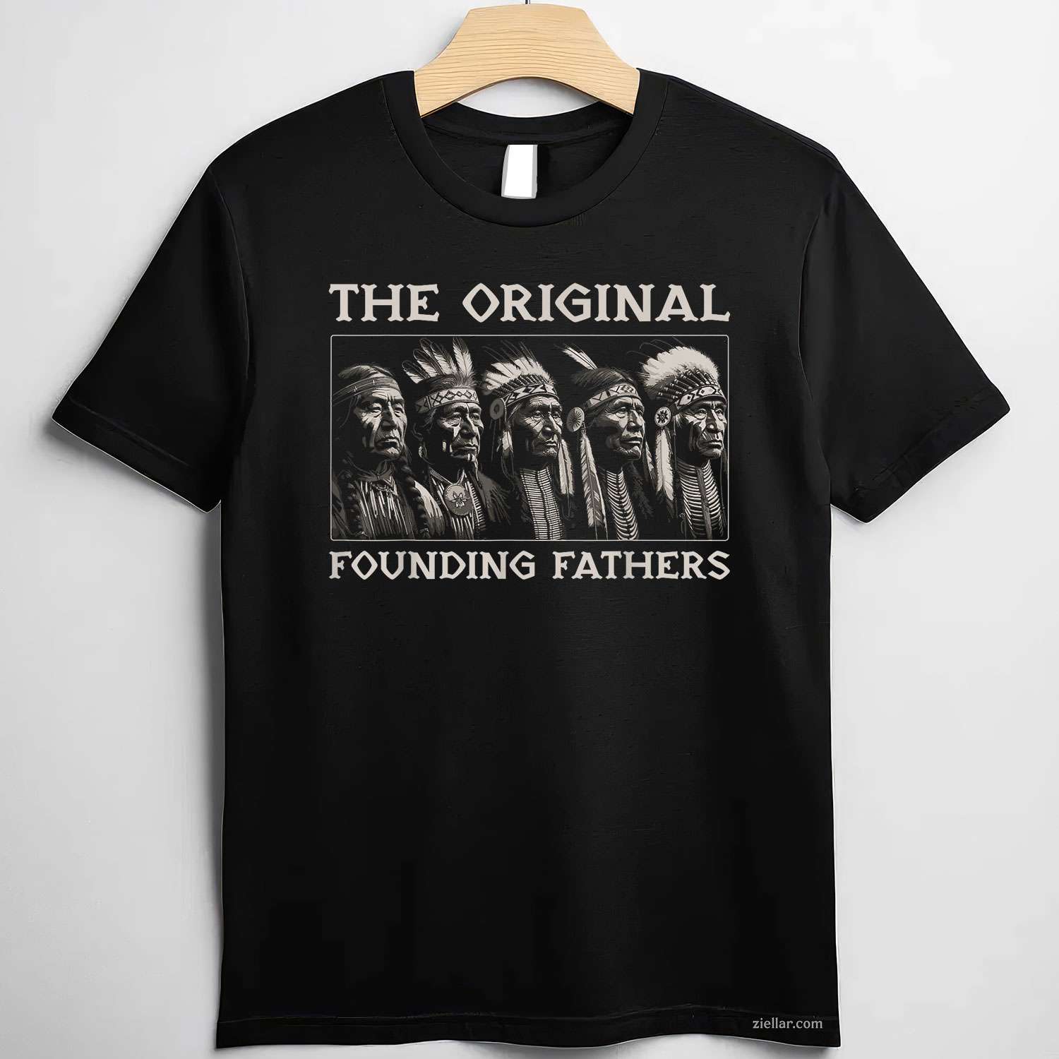 The Original Founding Fathers, A Vintage Native American Indian T-Shirt And Tee For Adults