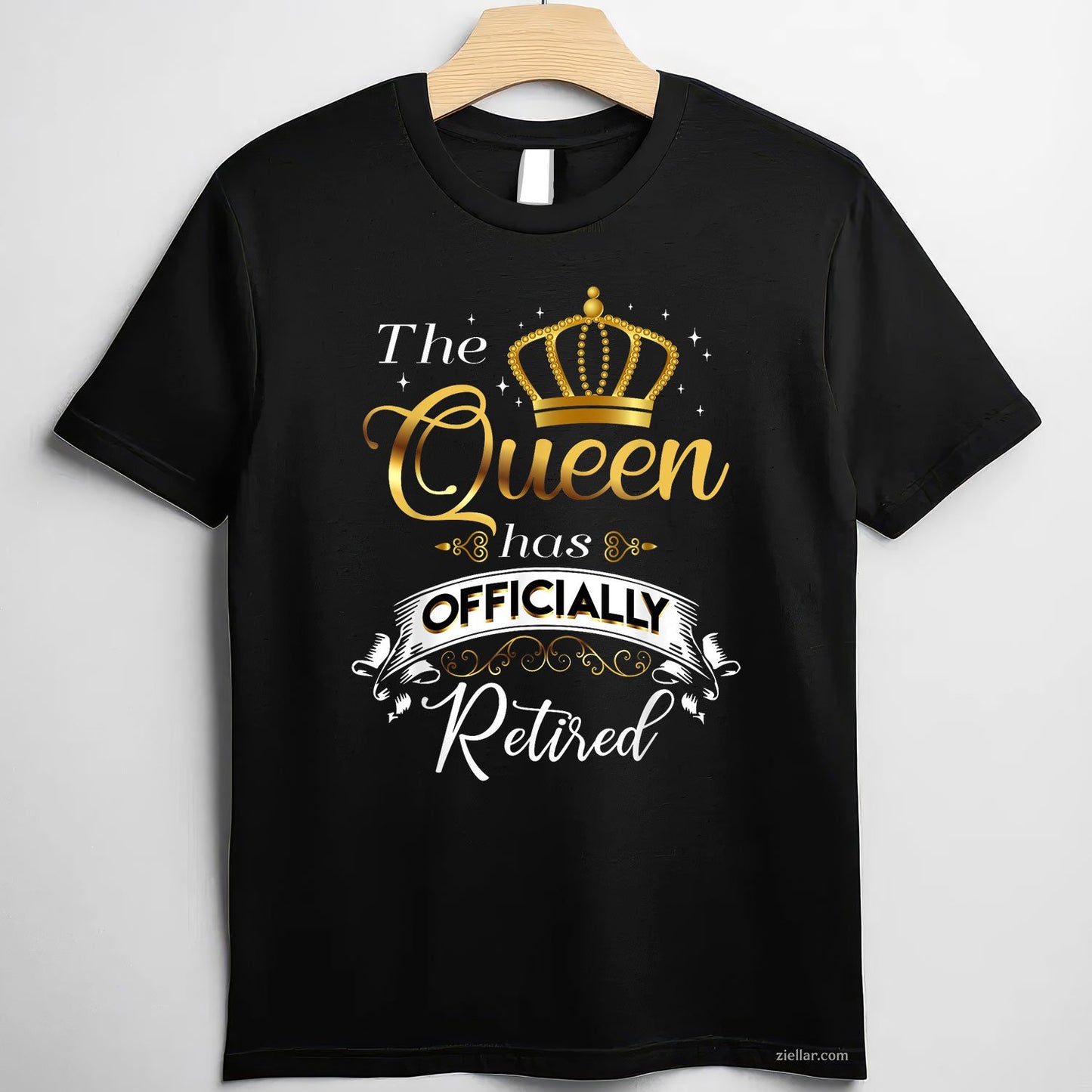 The Queen Has Officially Retired Tee and T-Shirt, Funny Retirement T-Shirt Gift for Women Adults