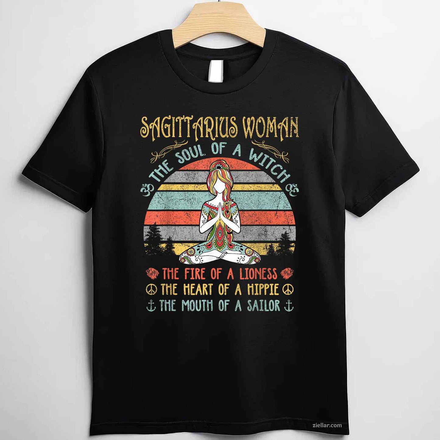 The Soul Of A Witch Vintage Birthday T-Shirt_ Retro Style Birthday Gift Tee For Men And Women