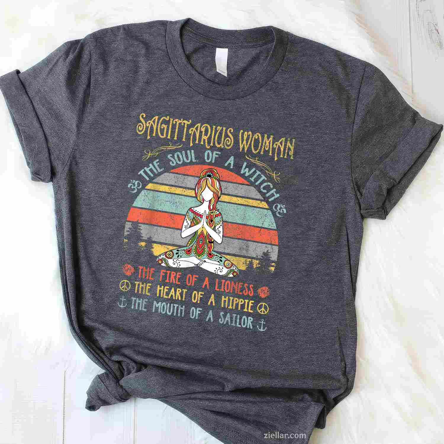 The Soul Of A Witch Vintage Birthday T-Shirt_ Retro Style Birthday Gift Tee For Men And Women