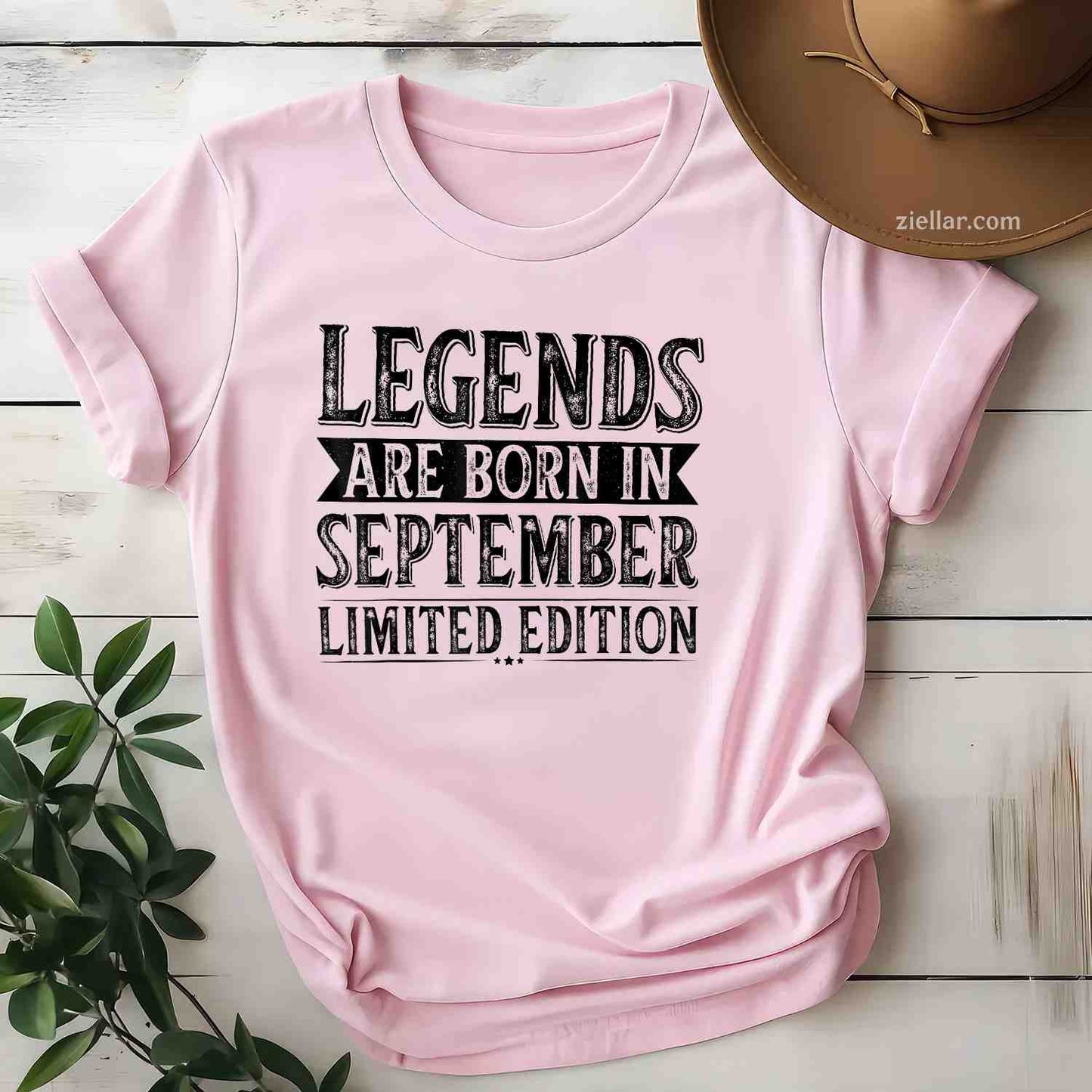 The legends are born in September, birthday September T-Shirt Tee for Men Women Adults Unisex