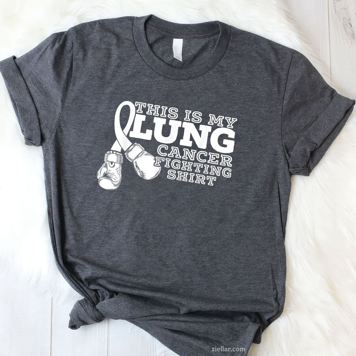 This Is My Lung Cancer Fighting Lung Cancer Awareness Tee and T-Shirt, Lung Cancer Awareness Support T-Shirt for Men and Women Adults