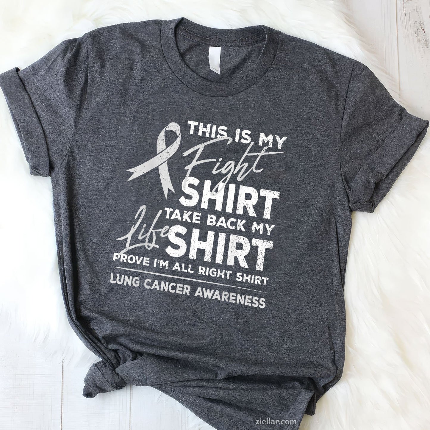 This is My Fight Shirt Lung Cancer Awareness Support Ribbon Tee and T-Shirt, Lung Cancer Awareness Support T-Shirt for Men and Women Adults