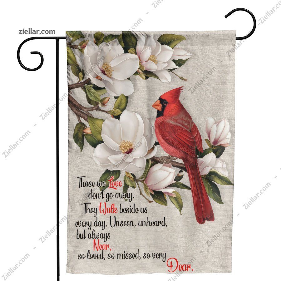 Those We Love Cardinal Memorial Garden Flag 12x18 Inch Red Bird Yard Decor