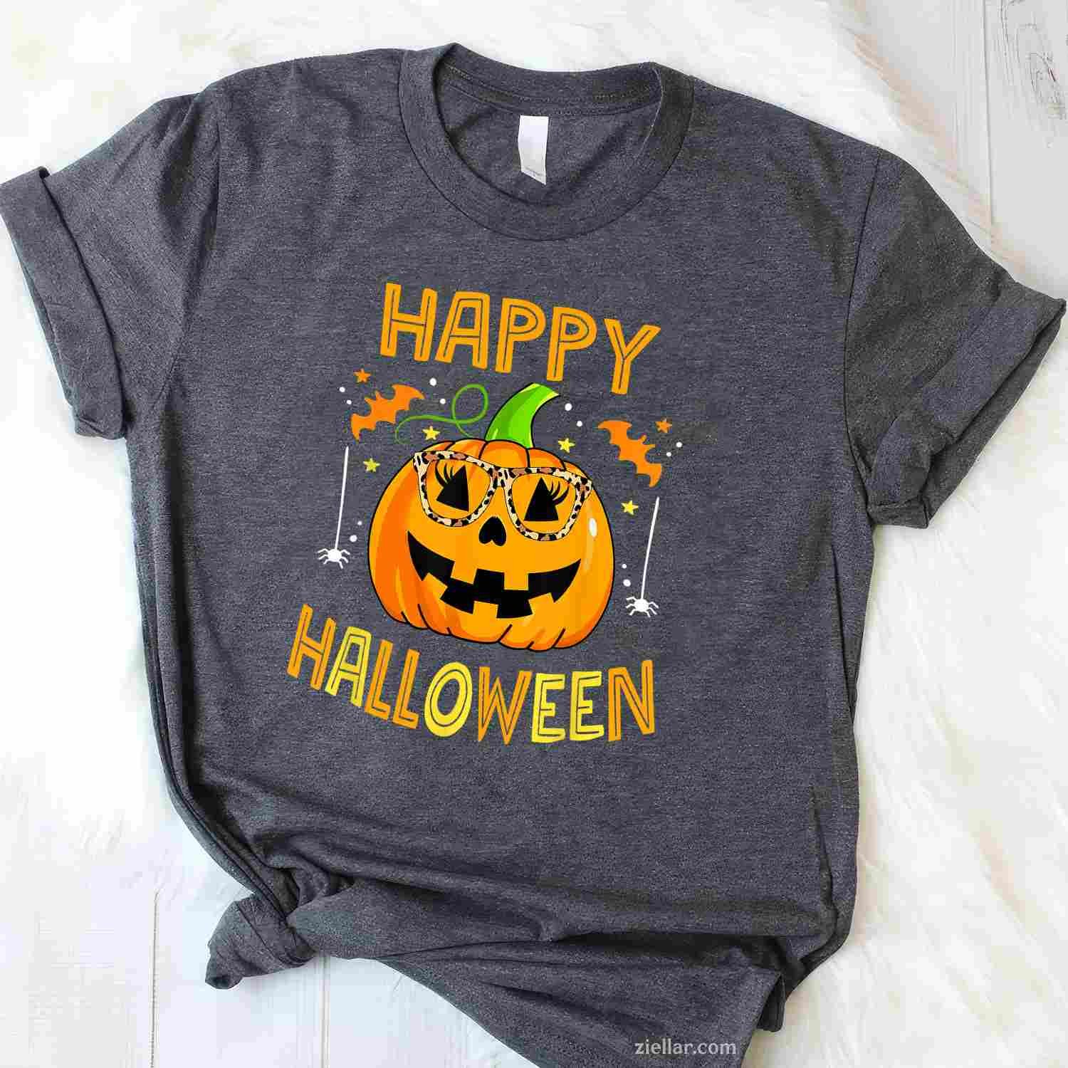 Trick Or Treat Halloween Funny Pumpkin Happy Halloween 2025 Tee, Halloween T-Shirt for Men Women Adults Unisex, Cool Casual Street Style, Premium Quality