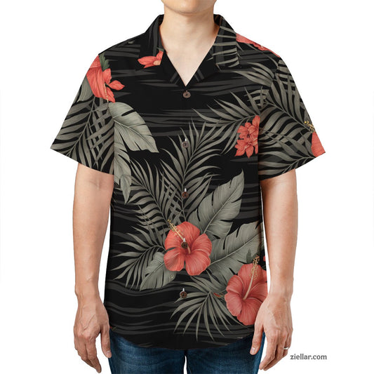 Tropical Jungle Hibiscus Flower Seamless Pattern Hawaiian Shirts Men Women – Perfect for Summer Vacations