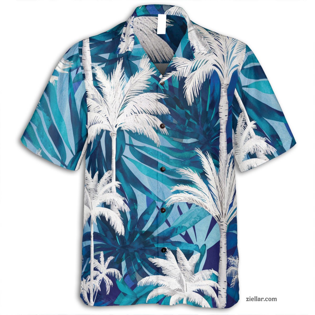 Tropical Palm Tree Hawaiian Shirt Tee, Vacation Beach Gift for Unisex