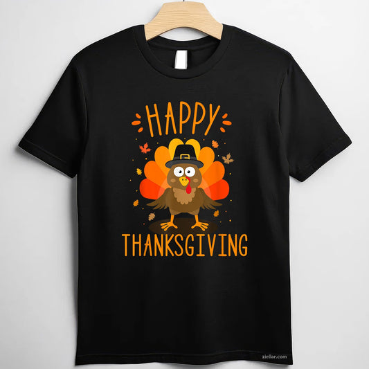 Turkey Day Family Dinner Tee and T-Shirt, Happy Thanksgiving T-Shirt Gift for Adults