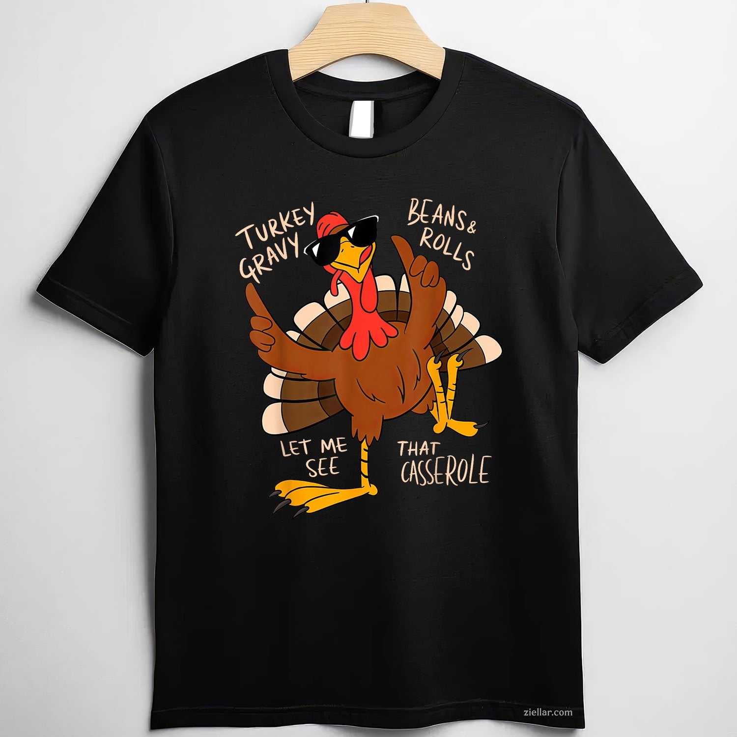 Turkey Gravy Beans Rolls Tee and T-Shirt, Funny Thanksgiving Dinner T-Shirt for Adults
