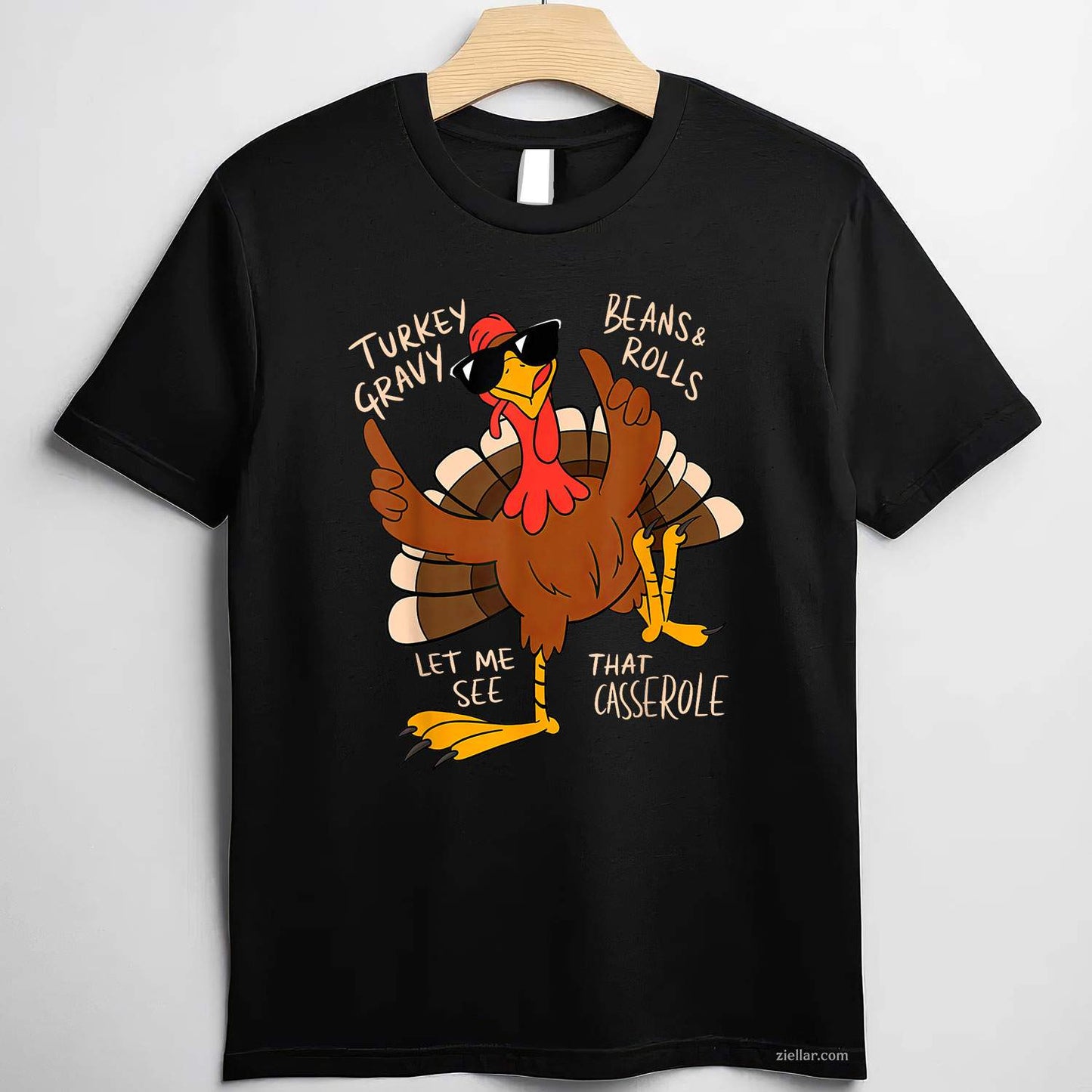 Turkey Gravy Beans And Rolls Casserole Funny Thanksgiving T-Shirt and Tee for Adults Men Women Unisex