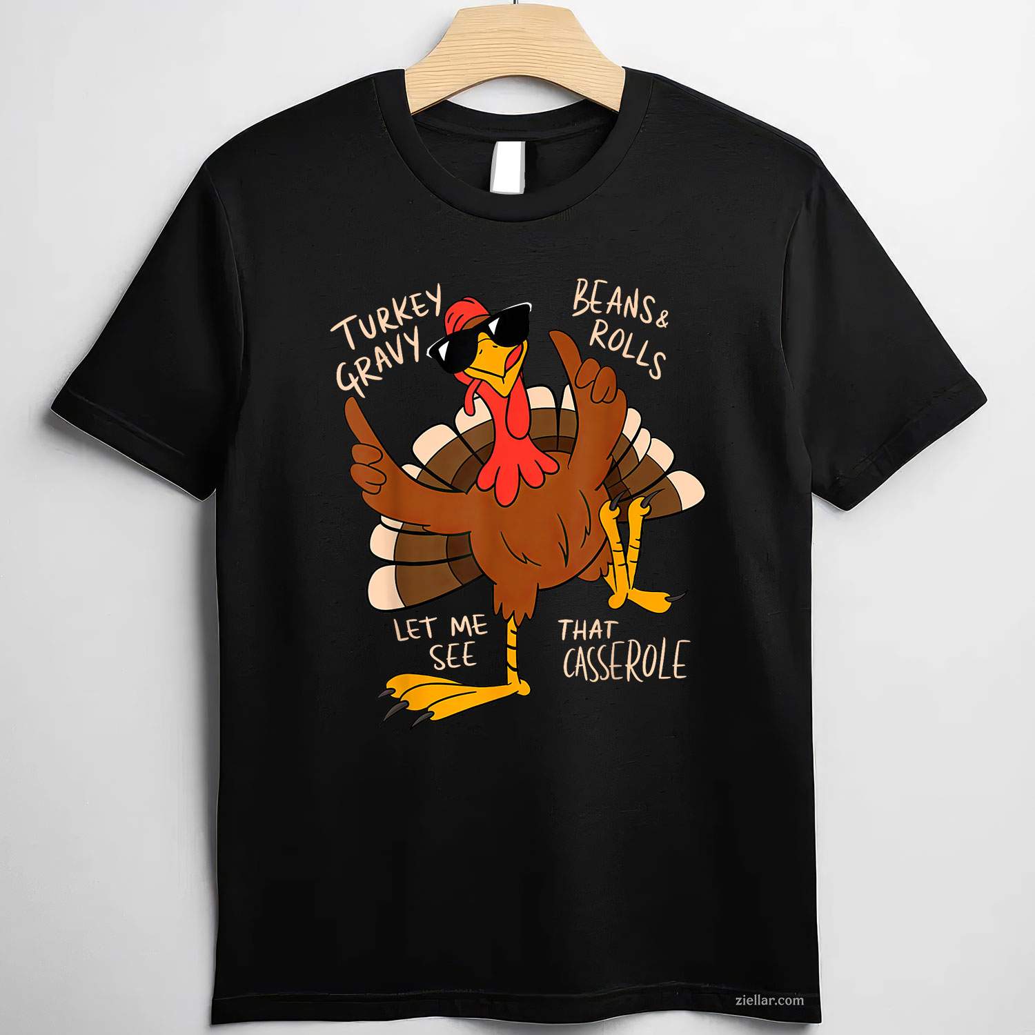 Turkey Gravy Beans And Rolls Casserole Funny Thanksgiving T-Shirt and Tee for Adults Men Women Unisex