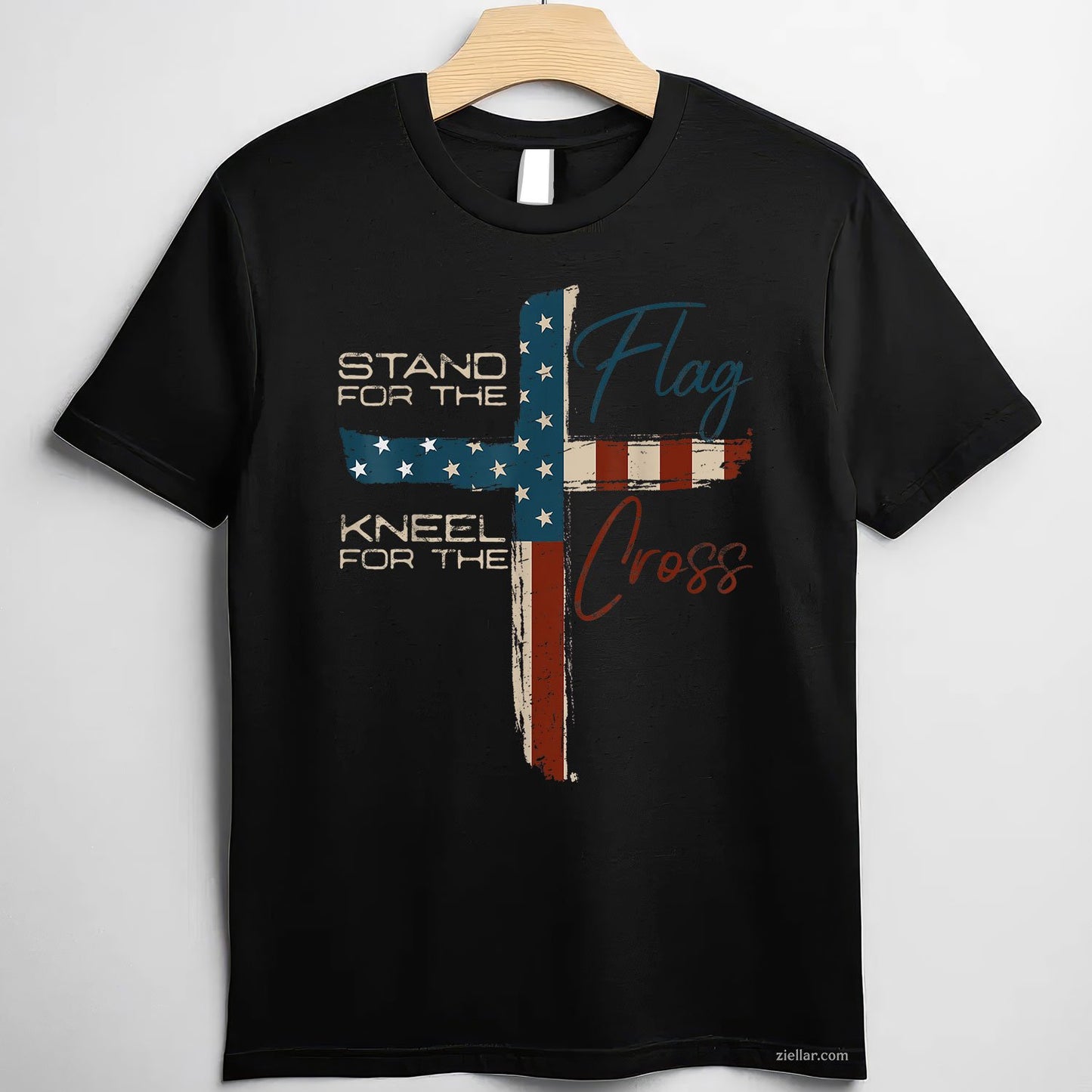 USA Flag Religious Quote 4th of July Christian Faith TShirt