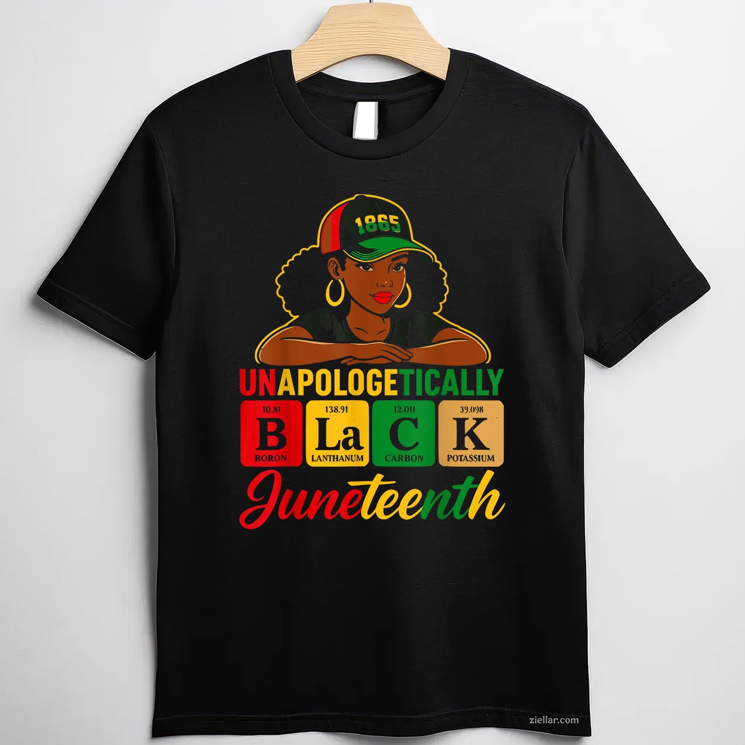 Unapologetically Black Woman Juneteenth 1865 Periodic Women