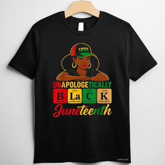 Unapologetically Black Woman Juneteenth 1865 Periodic Women