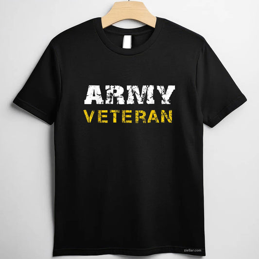 Us Army Veterans Distressed Font T-Shirt And Tee For Adults