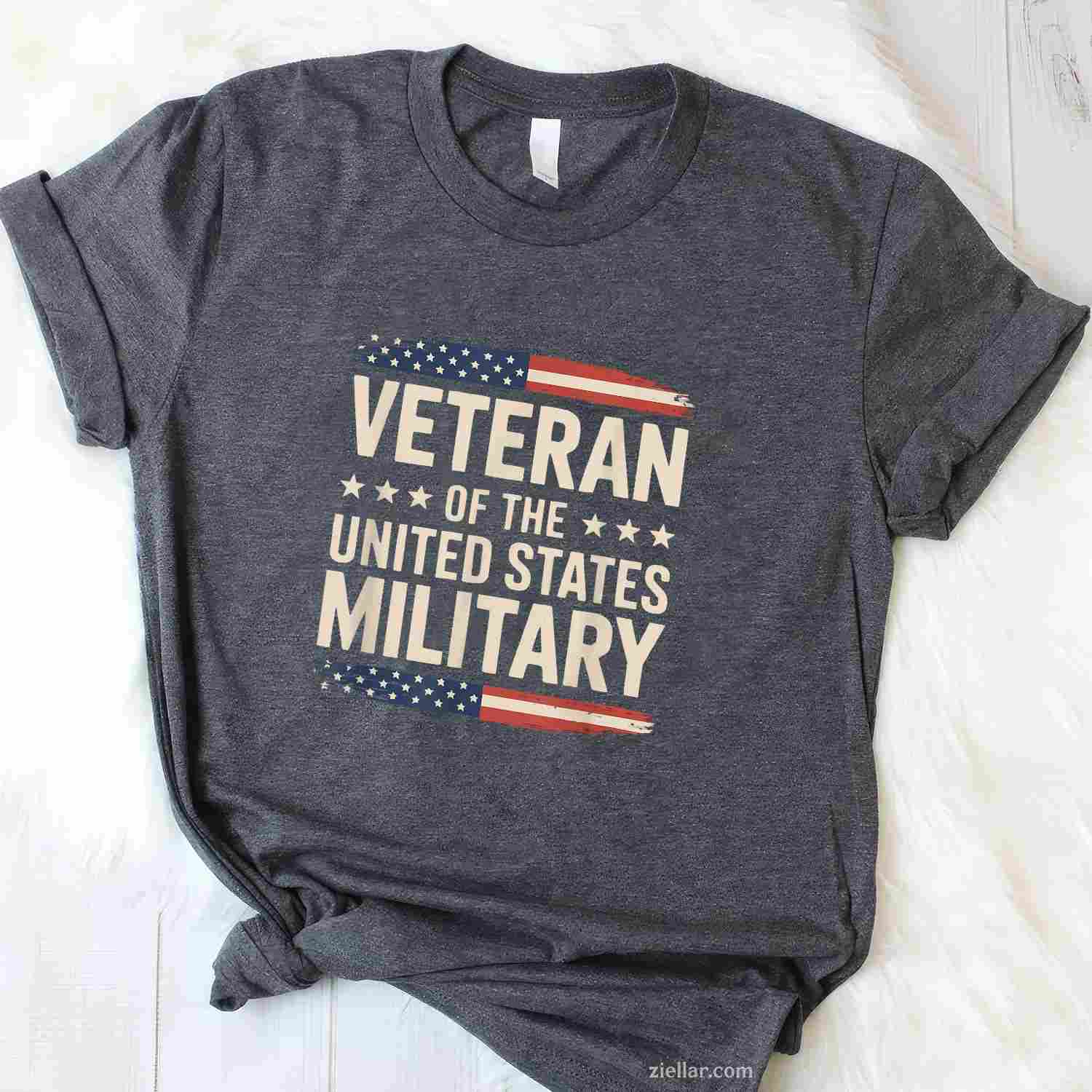 Veteran Of The Military Proud Veteran Design T-Shirt And Tee For All Adults