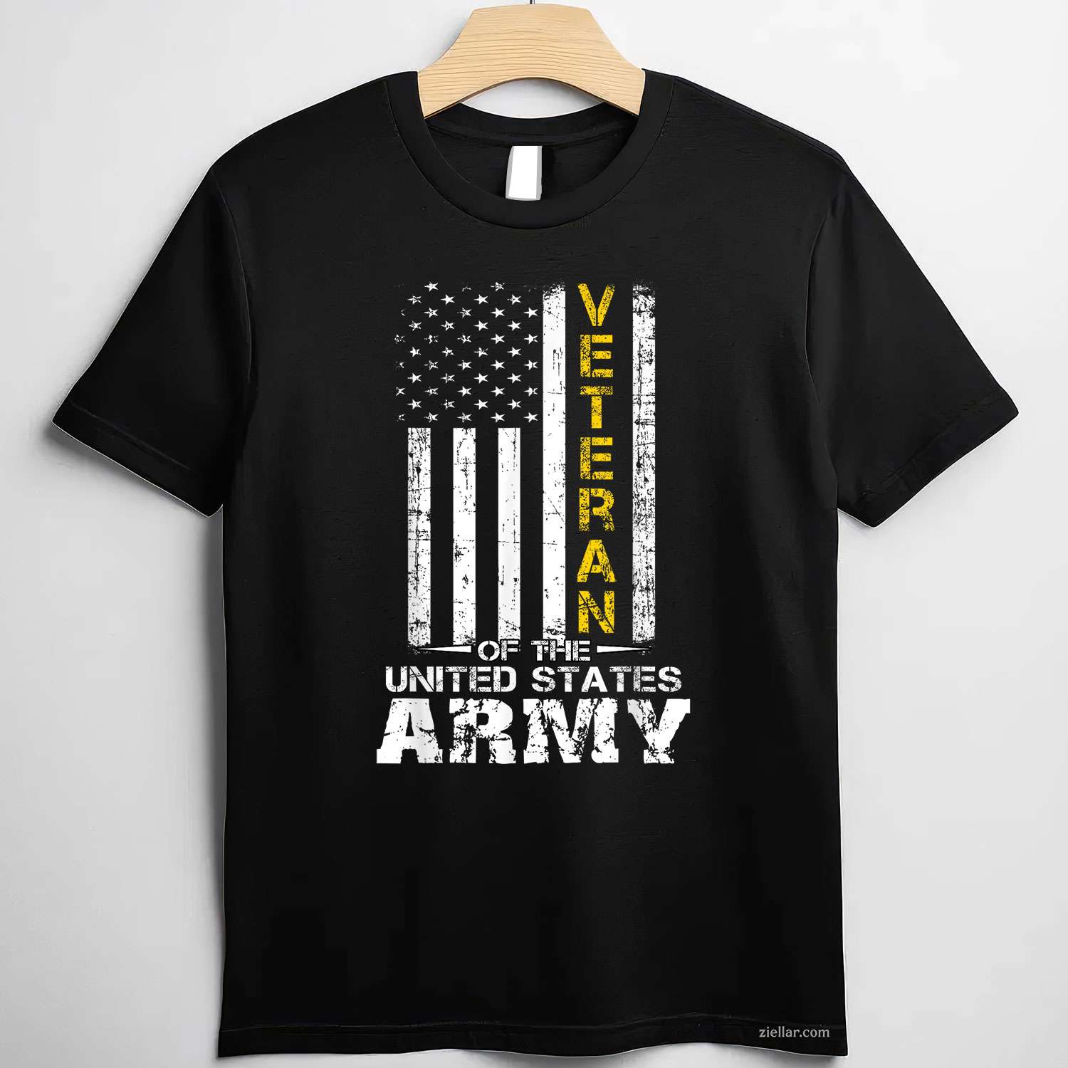 Veteran Of United States Us Army Veteran Gold Premium T-Shirt And Tee