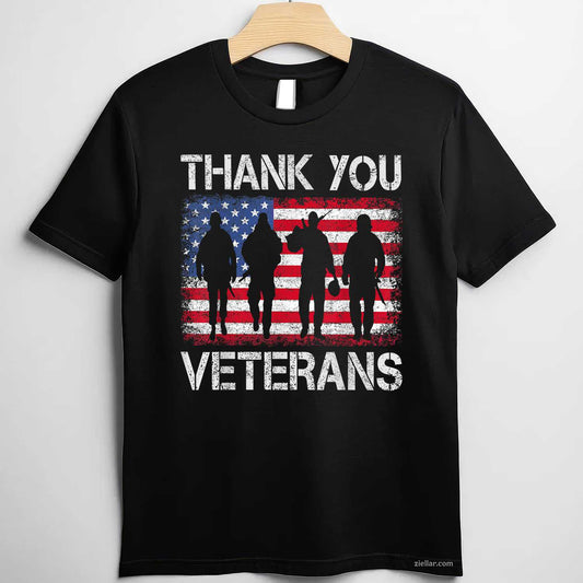 Veterans Day Shirt Gifts Thank You Veterans Proud Tee T-Shirt And Tee For Adults