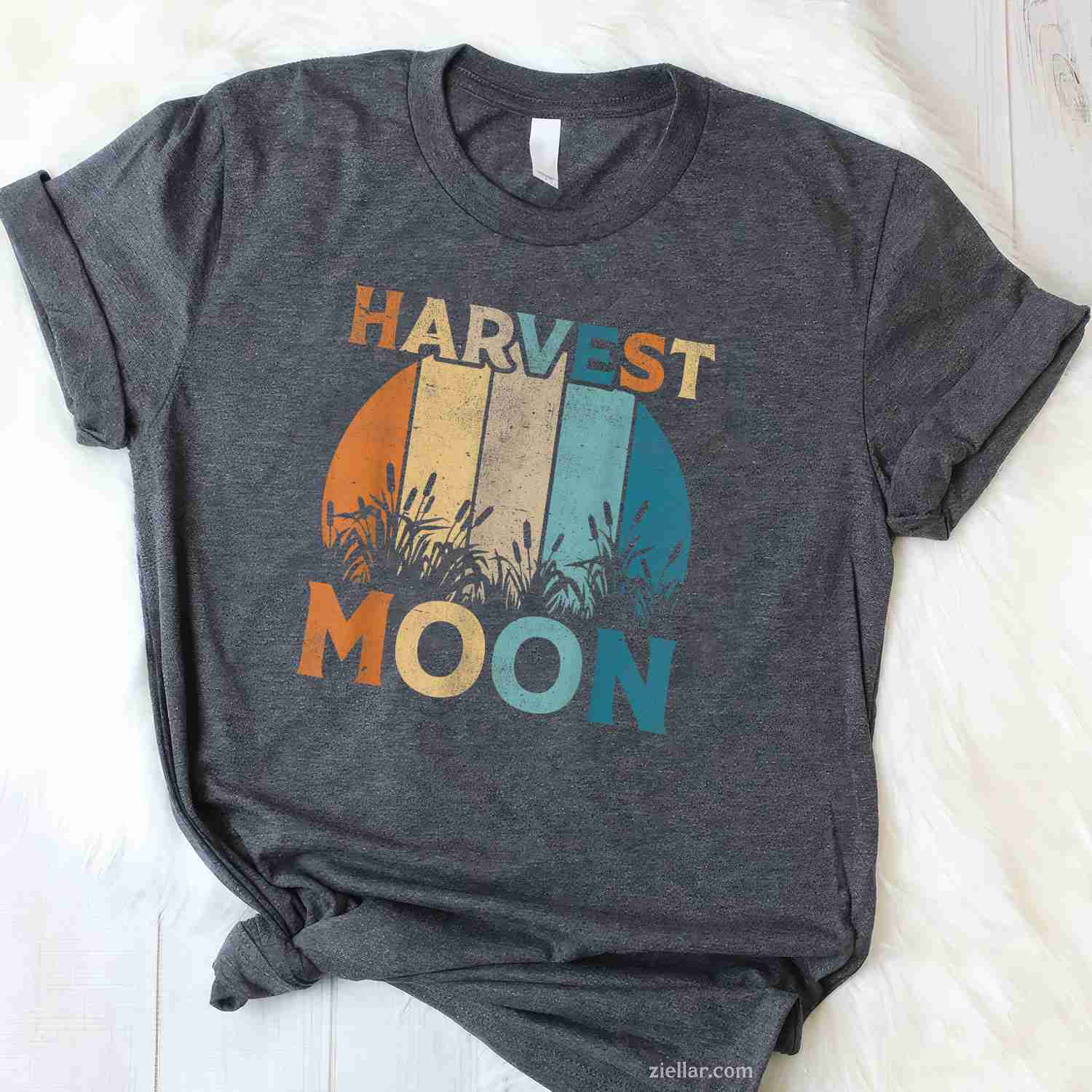 Vintage Harvest Moon Shirts, Mens Womens Autumn Fall T-Shirt and Tee for Adults Men Women Unisex