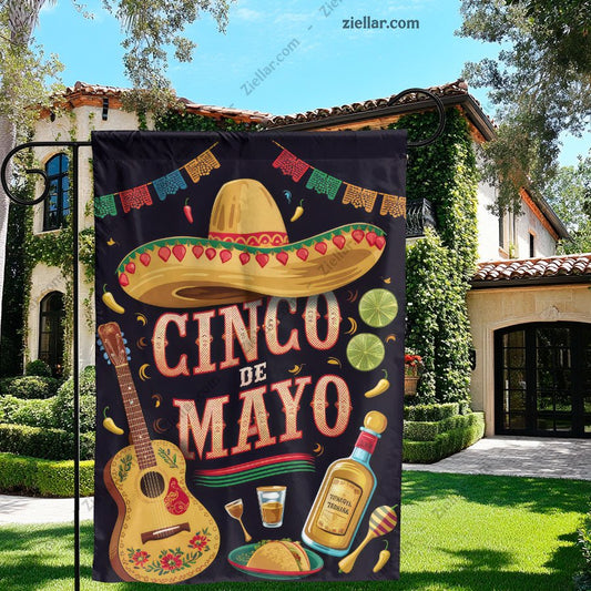 Vintage Mexican Celebration Poster with Bold Design for Party and Home Decor