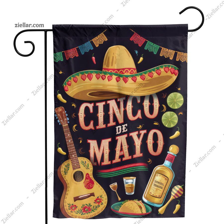 Vintage Mexican Celebration Poster with Bold Design for Party and Home Decor