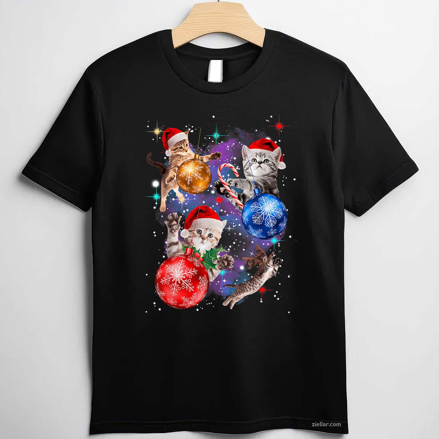 Vintage Retro Santa Christmas Bubble Gum Pink Sunglasses T-Shirt, A Retro Santa Christmas Vibe Tee For Women And Men