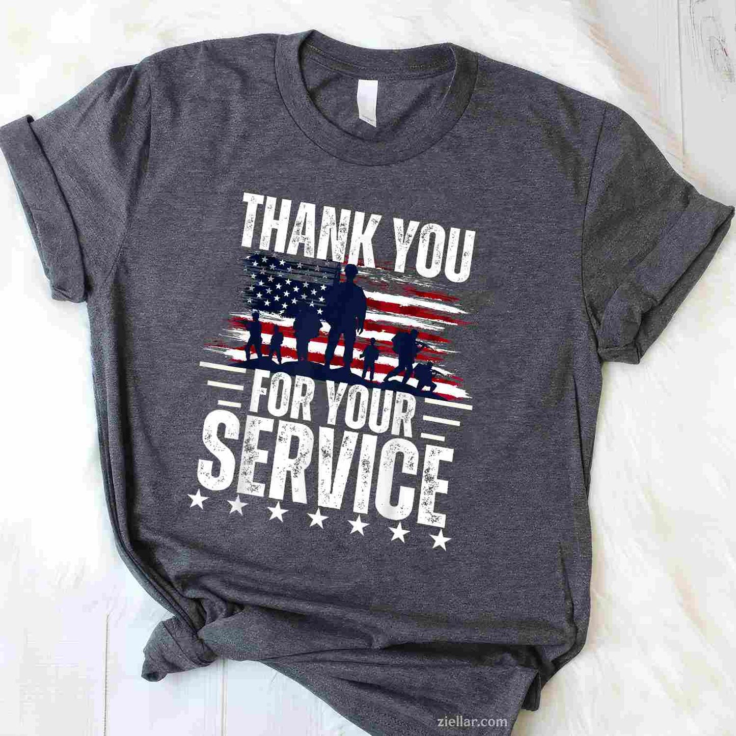 Vintage Veteran Thank You For Your Service Tee Veteran'S Day T-Shirt And Tee