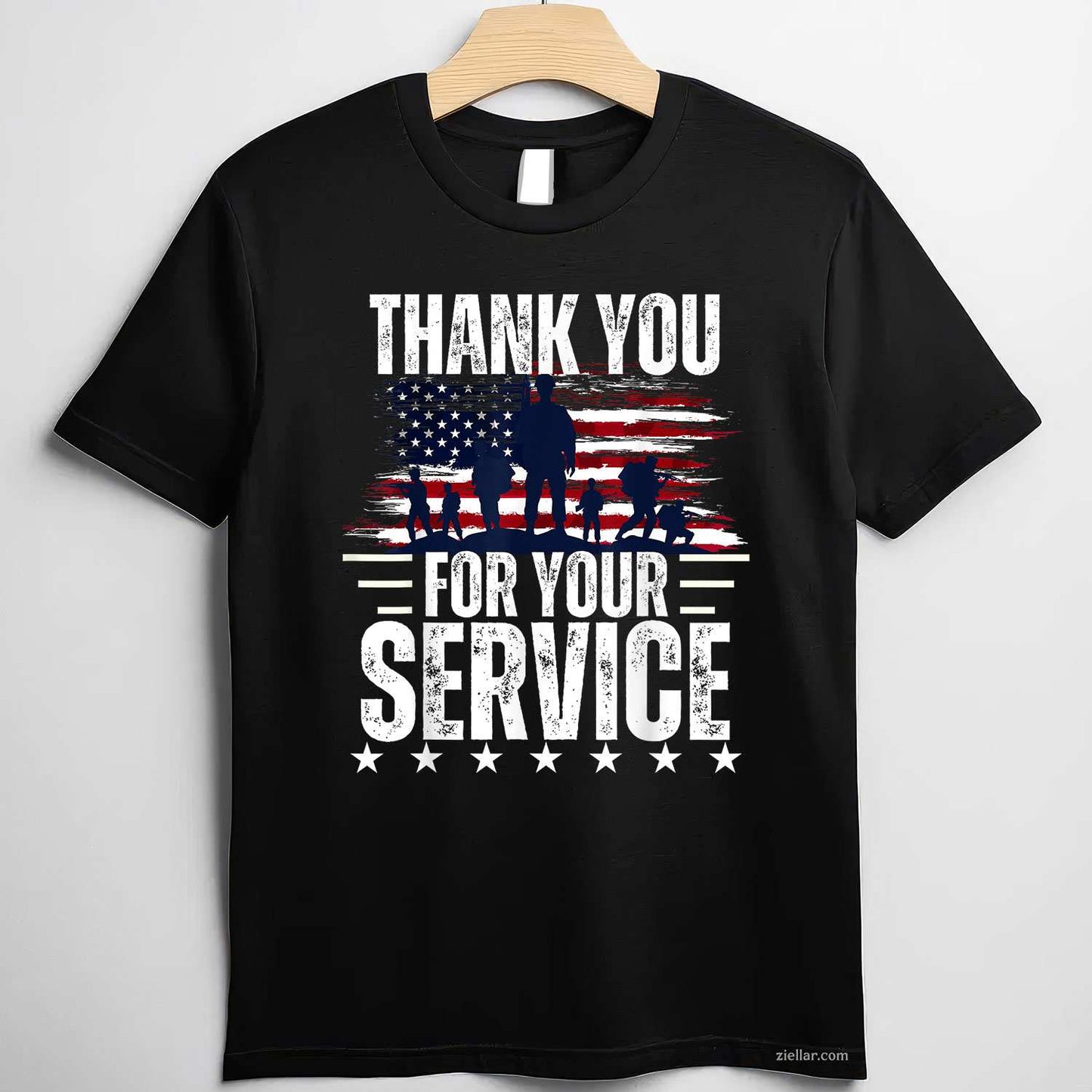 Vintage Veteran Thank You For Your Service Tee Veteran'S Day T-Shirt And Tee