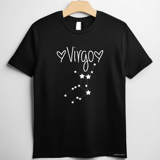 Virgo Horoscope Zodiac Tee and T-Shirt, August September Birthday T-Shirt Gift for Adults