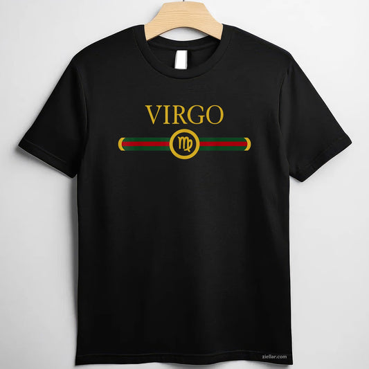 Virgo Zodiac Graphic Tee and T-Shirt, August September Birthday T-Shirt Gift for Adults