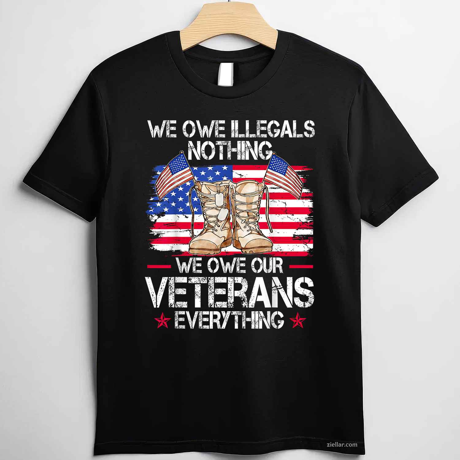 We Owe Illegals Nothing We Owe Our Veterans Everything T-Shirt And Tee