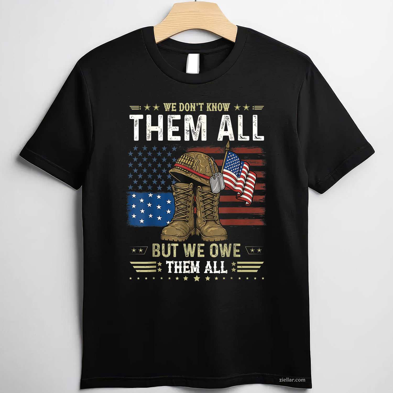 We Owe Them All Partiotic Veterans Day Memorial Day T-Shirt And Tee