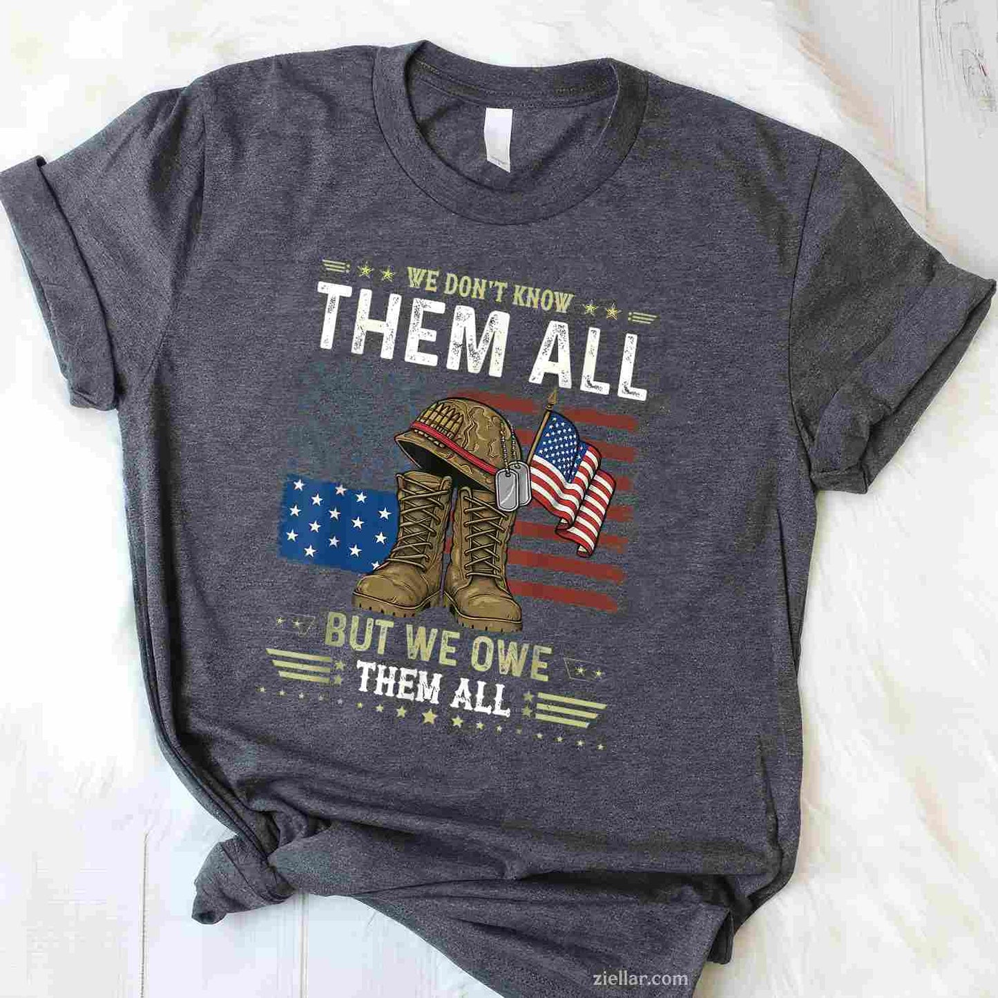 We Owe Them All Partiotic Veterans Day Memorial Day T-Shirt And Tee