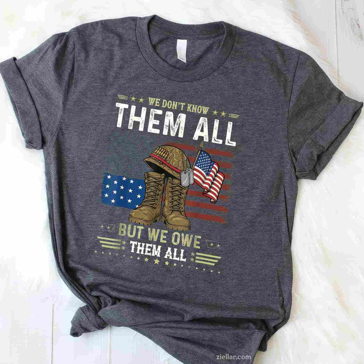 We Owe Them All Partiotic Veterans Day Memorial Day T-Shirt And Tee