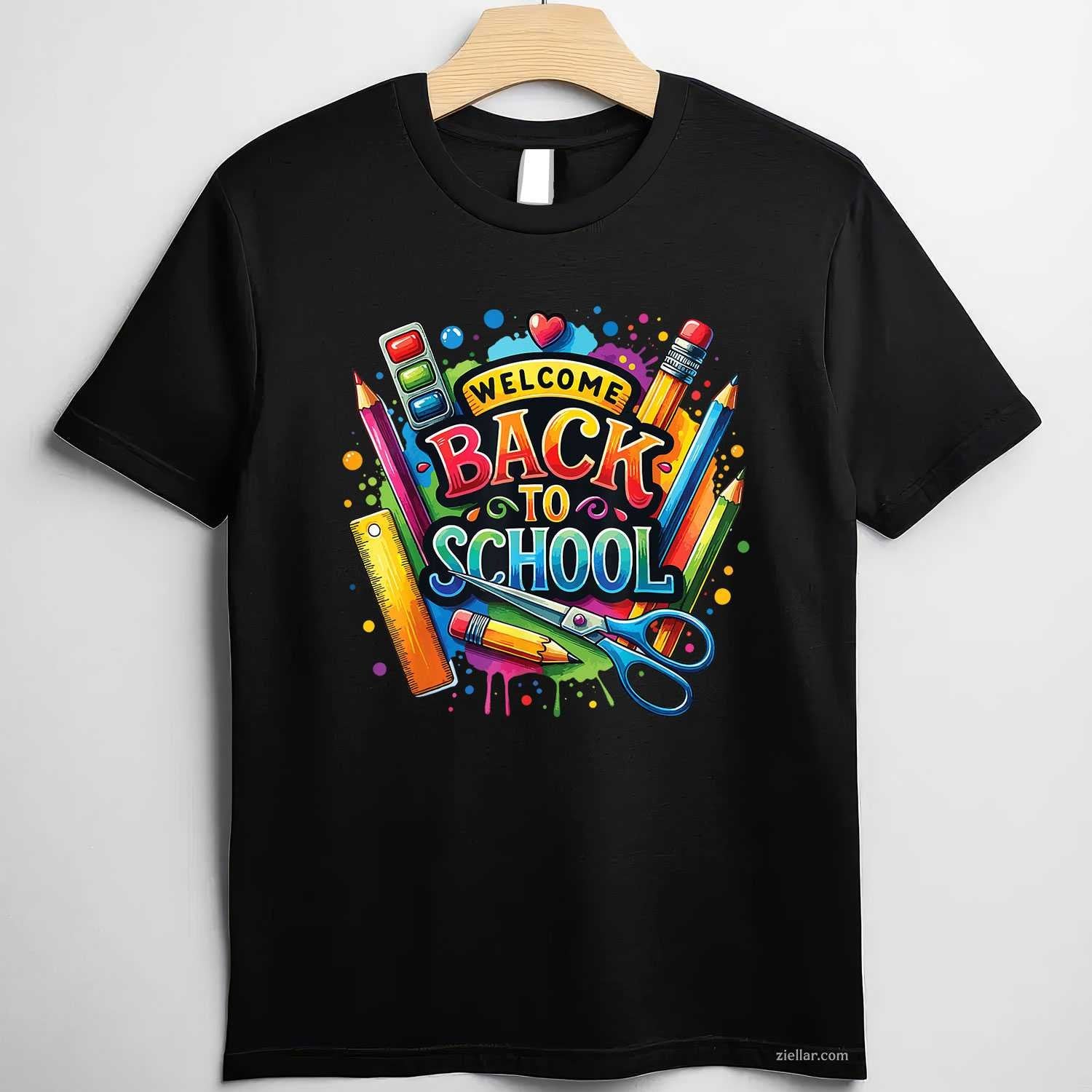 Welcome Back To School First Day of School Teachers T-Shirt Tee for Men Women Adults Unisex