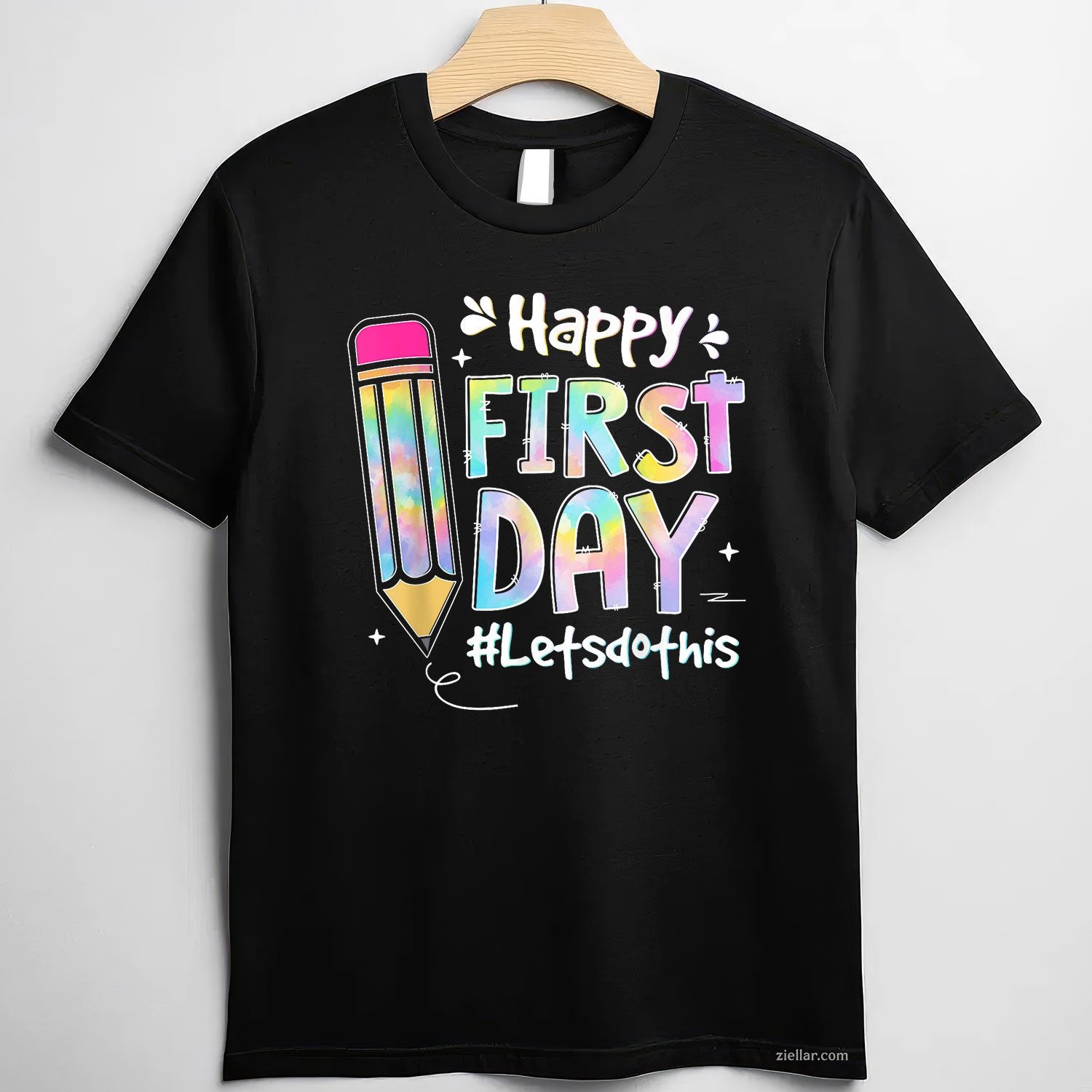 Welcome Back Let’s Do This Tee and T-Shirt, Tie-Dye First Day of School T-Shirt for Teachers