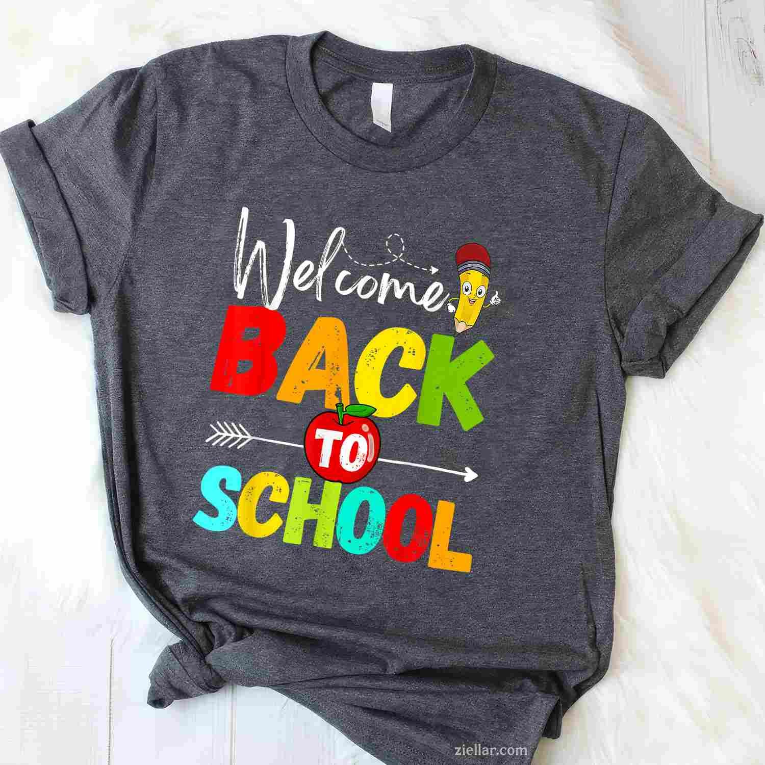 Welcome Back To School 2025 Teachers Students First Day T-Shirt Tee for Men Women