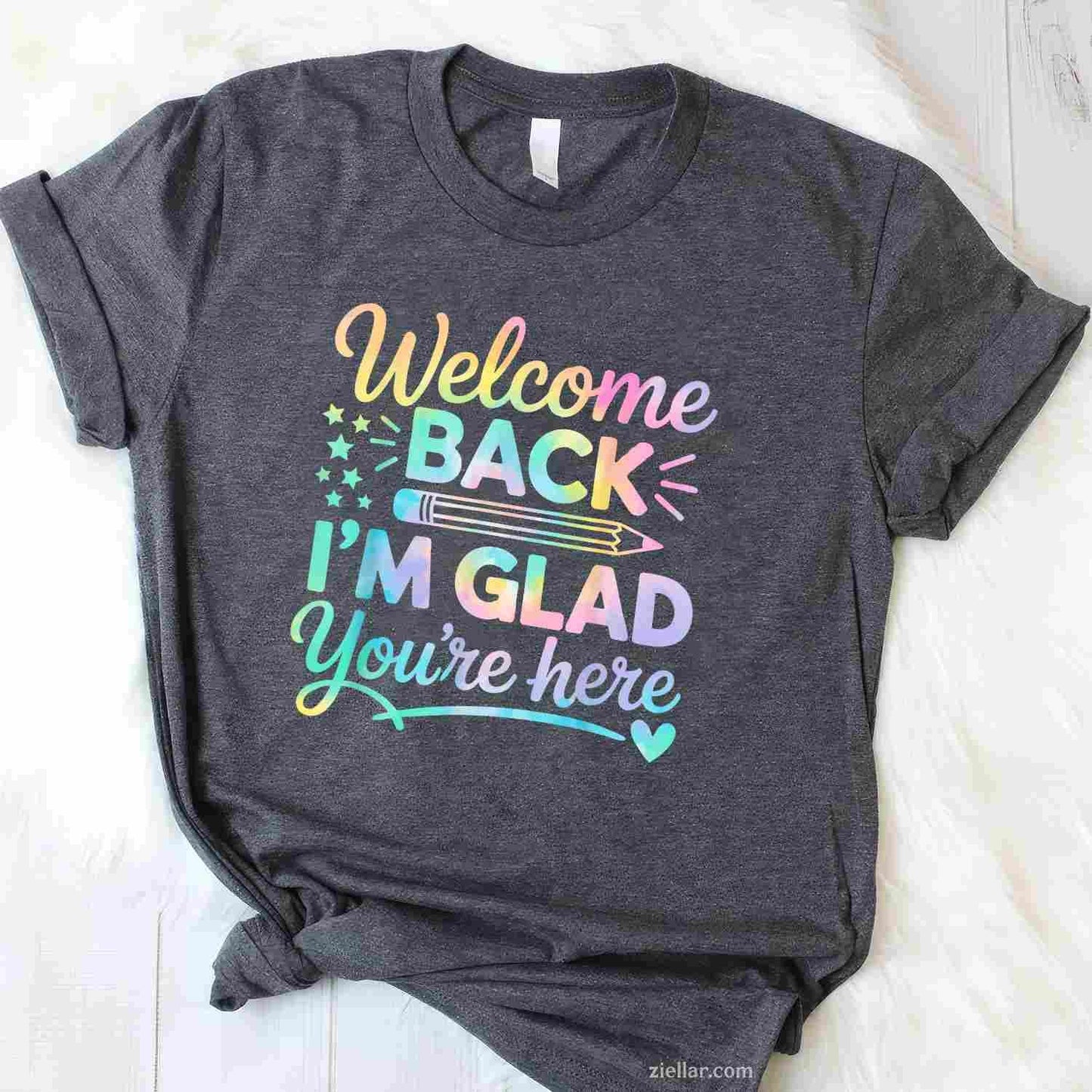 Welcome Back I'm Glad You're Here Back To School Teacher T-Shirt Tee for Men Women Adults Unisex Limited Edition