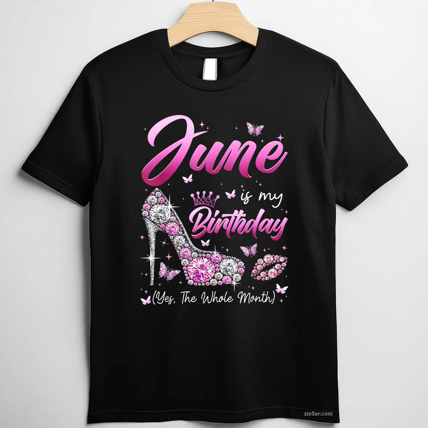 Womens June Is My Birthday Queen The Whole Month Girl