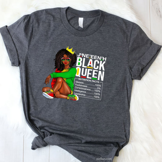 Womens Juneteenth Black Queen