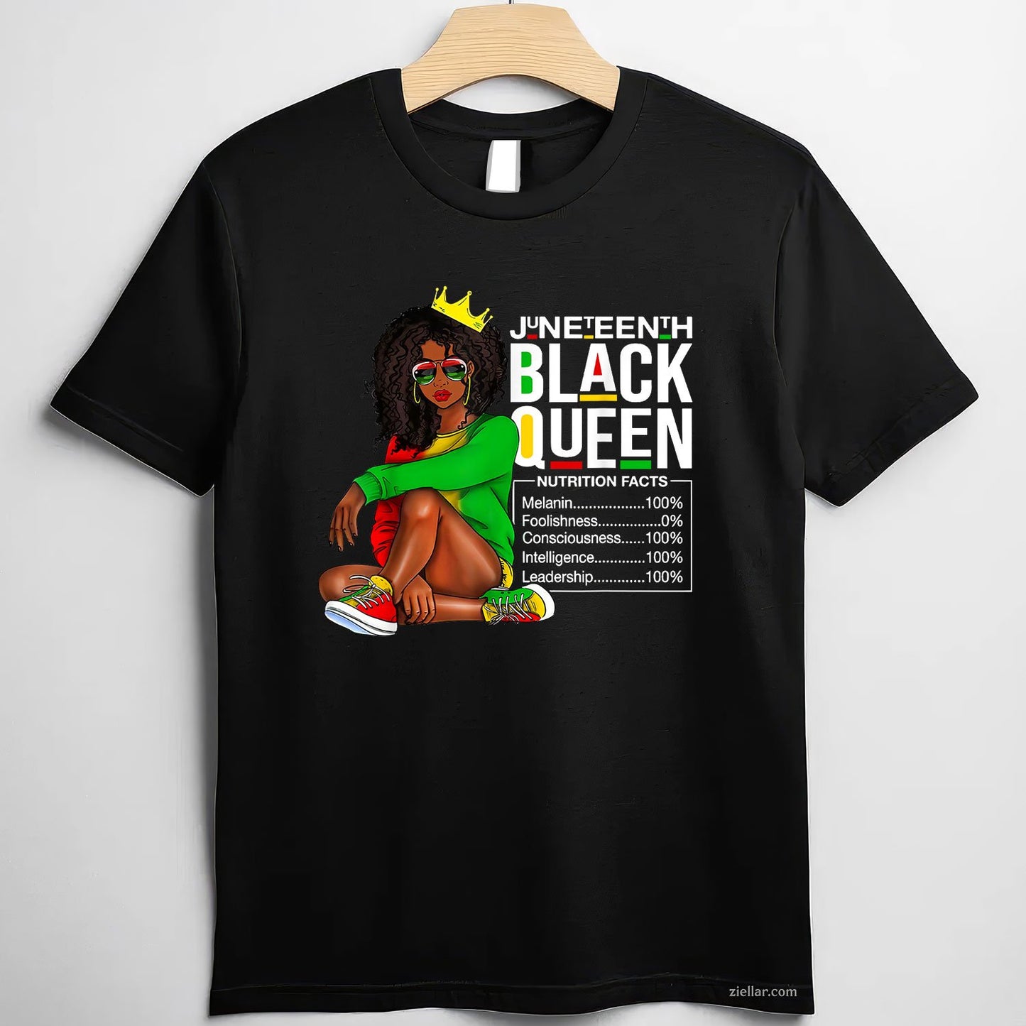 Womens Juneteenth Black Queen